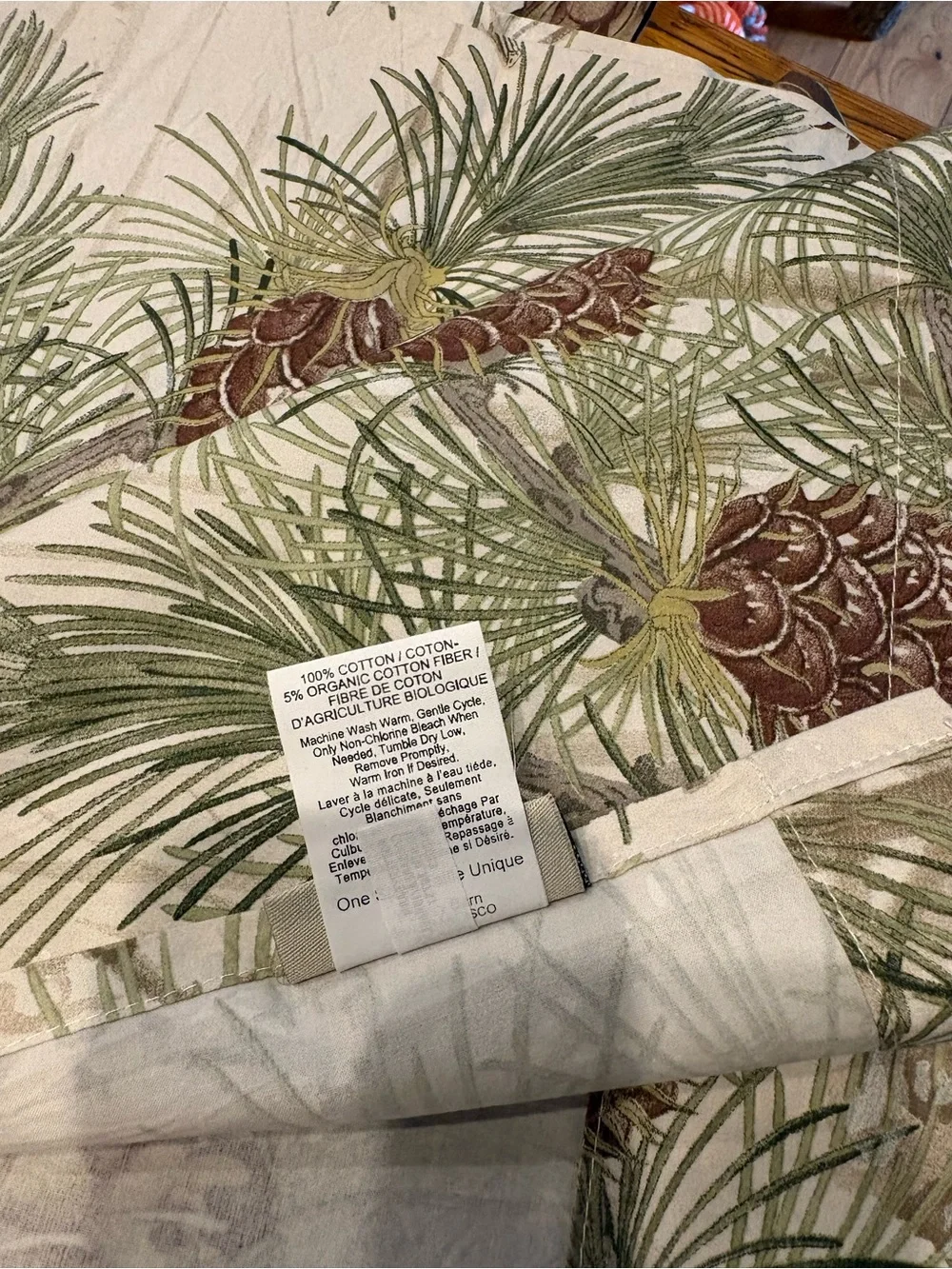 Pottery Barn Snow Pine Bird  Duvet Cover, Shams and Shower Curtain